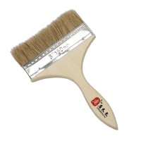 老房太太 加厚猪棕毛刷 猪毛刷 油漆刷 木柄扁油刷 6寸毛宽140mm 清洁扫灰烧烤刷 F12/把