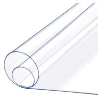 老房太太 水晶板 宽1米 厚2mm 透明PVC桌垫 软玻璃 塑料软板 可裁剪 L346/平方米