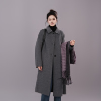 双面羊毛大衣中长款韩系显瘦宽松百搭高贵气质女装春秋冬反季清仓