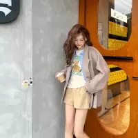 双面羊毛大衣小个子气质休闲气质慵懒网红百搭秋冬短款宽松双面呢