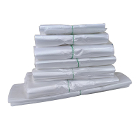 榕烁 家用食品级袋防水耐磨轻便易携可折叠设计 白色食品袋 25cm*40cm 捆