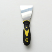 谋福 油灰刀子刮刀刮腻子不锈钢铲刀加厚型 双色柄碳钢2.5寸