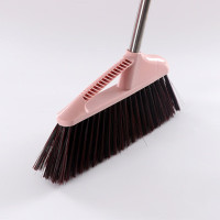 谋福 扫把卧室单个扫地不粘头发软毛笤帚 粉色