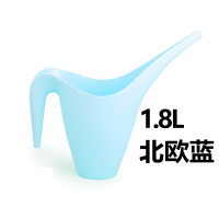 谋福 长嘴浇水壶 浇花壶 糖果色洒水壶 园艺工具（1.8L北欧蓝）