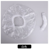 谋福 一次性浴帽 防水防油烟 洗澡加厚焗油帽头套 加热染发裕帽 （白色） 1包100只