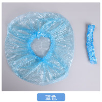谋福 一次性浴帽 防水防油烟 洗澡加厚焗油帽头套 加热染发裕帽 （蓝色） 1包100只