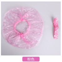 谋福 一次性浴帽 防水防油烟 洗澡加厚焗油帽头套 加热染发裕帽 （粉色） 1包100只