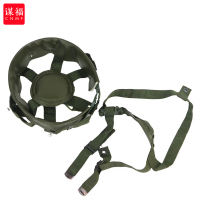 谋福 战术头盔QGF03凯夫拉头盔训练头盔(绿色羊皮内衬 )
