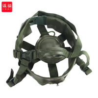 谋福 战术头盔QGF03凯夫拉头盔训练头盔(绿色超纤皮内衬有字 )