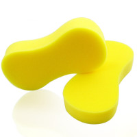 谋福 汽车海绵擦 大号8字洗车海绵 tj1037 黄色