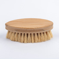 谋福 榉木果蔬刷 去污清洁刷（清漆竹白棕蔬菜刷）