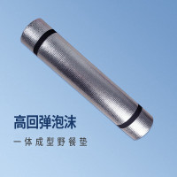 谋福 EVA泡沫野餐防潮垫 单面铝膜防潮垫 蓝色（180*60*1)cm