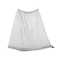 谋福 防蚊透气面纱 遮阳防晒钓鱼披肩网布 可调节（浅灰色）