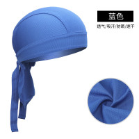 谋福 骑行海盗帽 公路车骑行纯色海盗头巾 单车运动帽(蓝色)