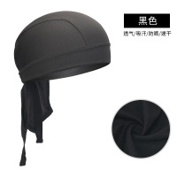 谋福 骑行海盗帽 公路车骑行纯色海盗头巾 单车运动帽(黑色)