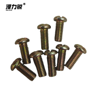 泽力锐 镀彩锌十字圆头螺丝 M5x12 个