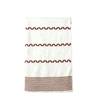 秦泰(Cqint) QTMJ-06 面巾 33*73cm 90克 32股棉质 波纹白