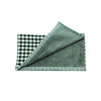 秦泰(Cqint) QTMJ-16 千鸟格 毛巾 33*73cm 100克 绿色