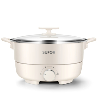苏泊尔(SUPOR)三档调控涮烤一体电火锅4L大容量 H27YK37