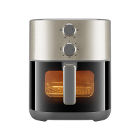 苏泊尔SUPOR智能旋钮控温空气炸锅KJ60D80 6升大容量铝合金不粘内锅自动断电安全省心