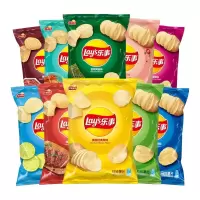 乐事薯片70g*2包多口味宿舍休闲聚会小零食膨化食品大礼包(原味+黄瓜味)