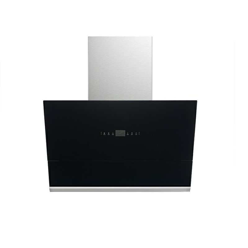 老模范侧吸近吸黑晶钢化玻璃电脑触控智能体感油烟机F118