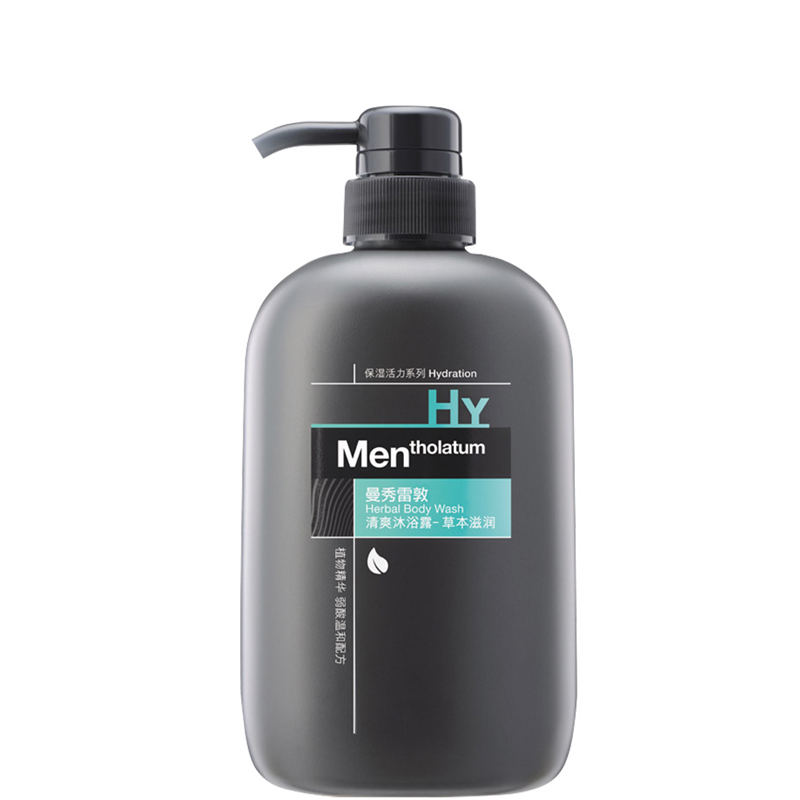曼秀雷敦(Mentholatum)男士清爽沐浴露 草本滋润500ml
