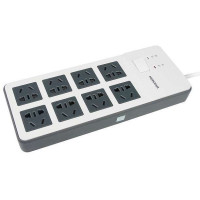 鸿雁八位单控专业防雷电源转换器 ZDF81G8/D/R 3m