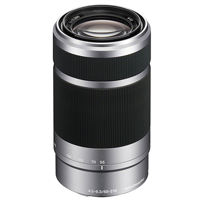 索尼(SONY)SEL55210/S E 55-210mm F/4.5-6.3 APS-C画幅微单远摄变焦镜头 银色索尼E卡口滤镜口径49mm