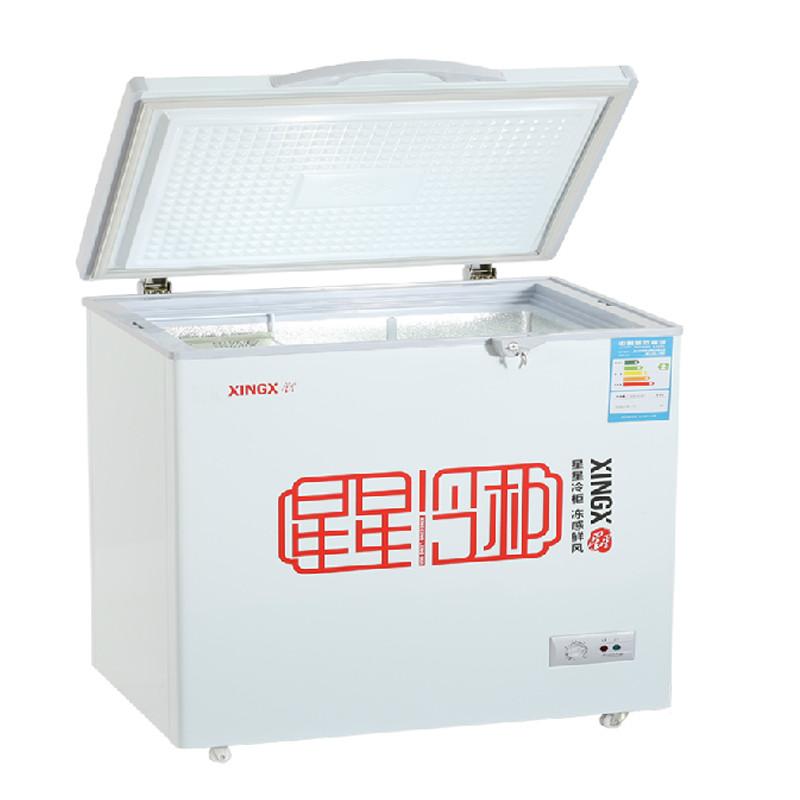 星星(XingXing)BC/BD-216J 216升 卧式冰柜 单温一室 冷冻冷藏柜 家用柜 顶开式 卧式冷柜