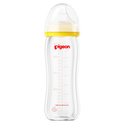 贝亲(PIGEON)自然实感宽口径玻璃奶瓶240mlAA71