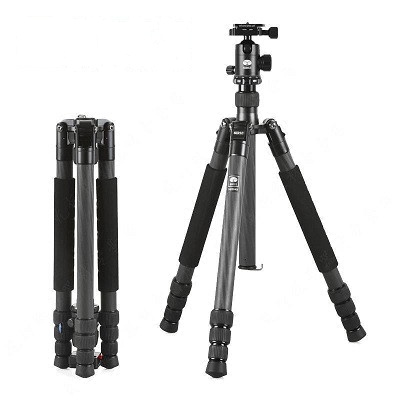思锐(SIRUI)T-2204SK+G20KX三脚架 相机反折轻便携三角架碳纤维云台套装