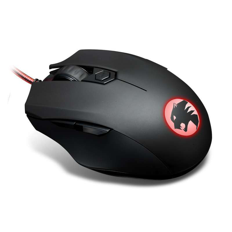 摩豹V3亚洲豹有线游戏鼠标(黑色)