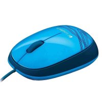 罗技(Logitech)M105有线鼠标 蓝色