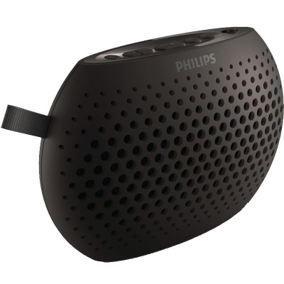 Philips/飞利浦SBM100便携迷你插卡音箱 老人收音机MP3随身听音响 TF卡外响扩音器 儿童教学播放器 黑色