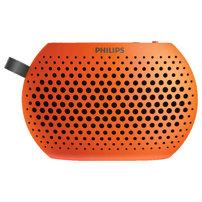 Philips/飞利浦 SBM100便携迷你插卡音箱 老人收音机MP3随身听音响 TF卡外响扩音器 儿童教学播放器 橙色