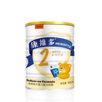 康维多(Primavita)金装较大婴儿配方奶粉2段900g