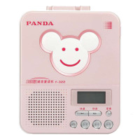 PANDA/熊猫F-322复读机磁带机录音机英语小学生随身听老式收录机便携可充电学习神器数码磁带播放器 红色