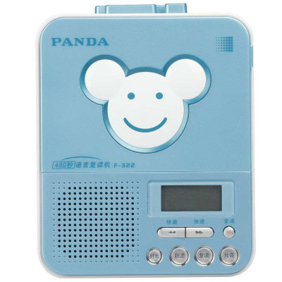 PANDA/熊猫F-322复读机磁带机录音机英语小学生随身听老式收录机便携可充电学习神器数码磁带播放器