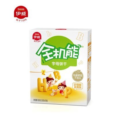 [苏宁自营]伊威( Eastwes)全机能字母饼干100g 婴幼儿配方饼干