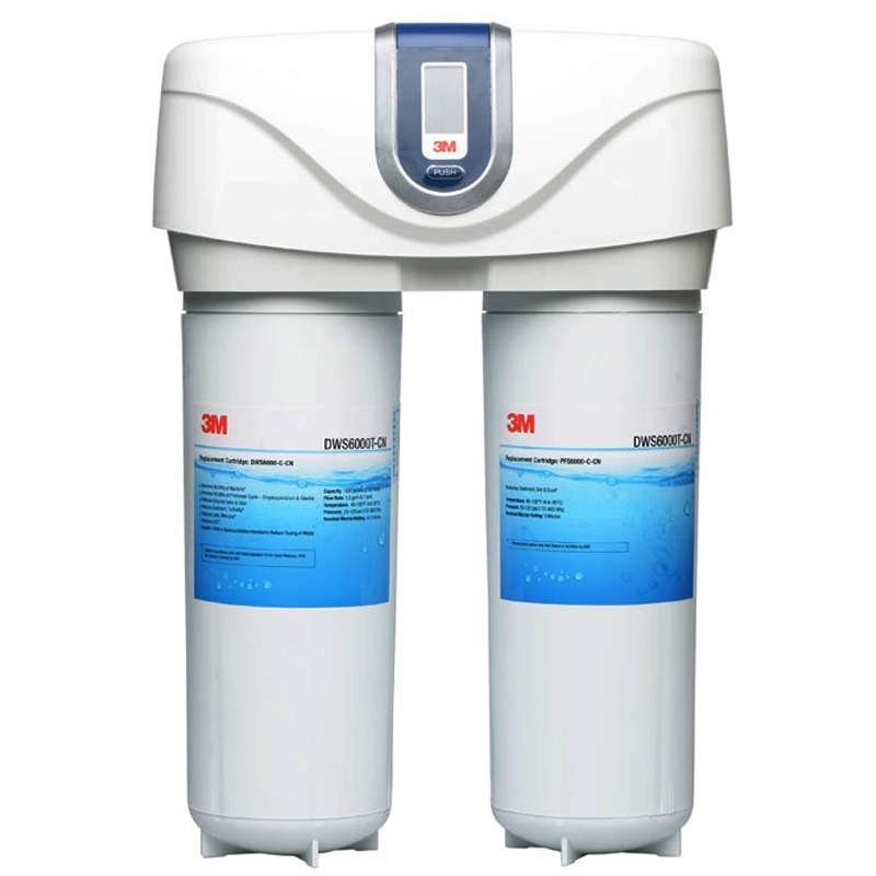 3M厨下式直饮净水器双子净智DWS 6000T-CN型 无废水