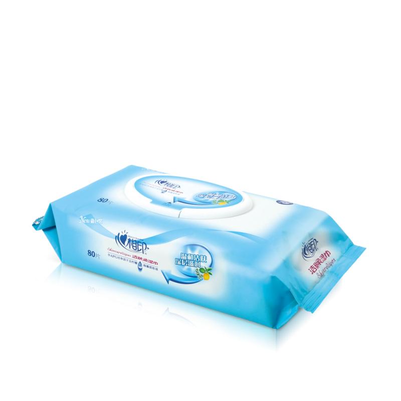 心相印洁肤系列湿巾80片