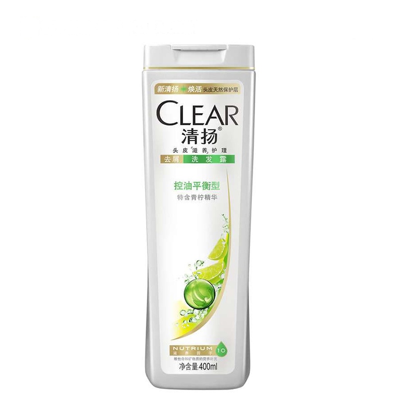 清扬(Clear)去屑洗发露控油平衡型 400ml 洗发水 柔顺控油水润 成人