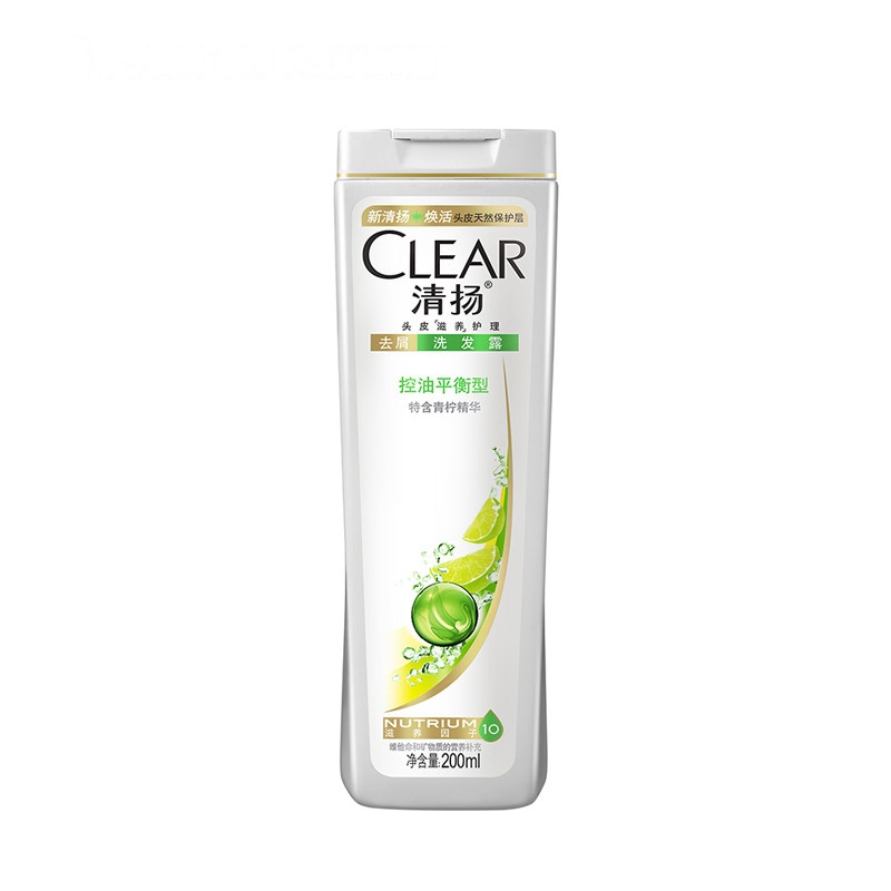[苏宁易购超市]清扬去屑洗发露控油平衡型白瓶200ml[联合利华出品]