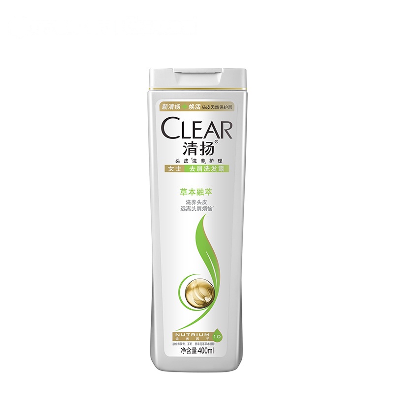 清扬(Clear)女士去屑洗发露草本融萃型 400ml