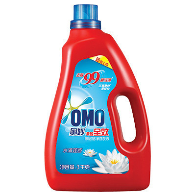 奥妙(OMO)净蓝全效水清莲香深层洁净洗衣液3KG [联合利华]