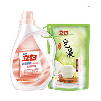 立白精致衣物丝滑乳液洗衣液 3kg送皂液1kg袋装