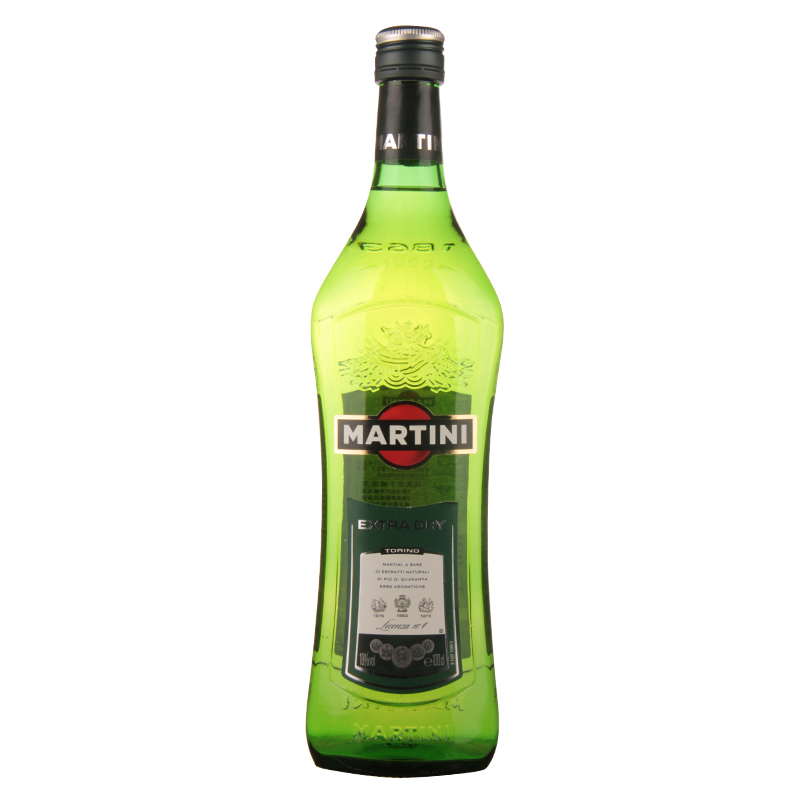 马天尼(Martini) 洋酒 味美思 干威末酒 意大利进口1L