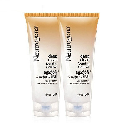 露得清深层净化洗面乳2支装100g*2