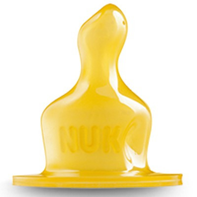 NUK一般口径乳胶奶嘴(供6个月以上婴儿使用十字孔)2个装